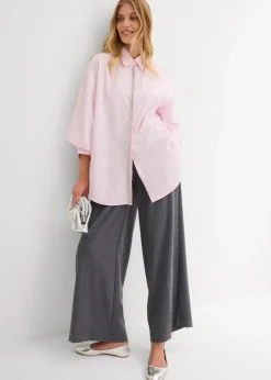 Hemdbluse mit Strass-Applikation