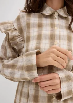 Hemdbluse mit Volants