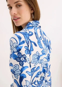 Hemdblusenkleid aus Baumwoll-Mix