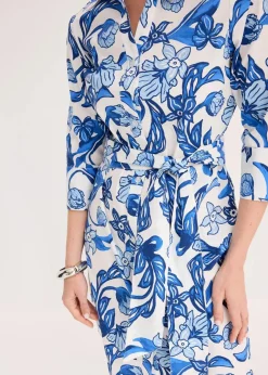 Hemdblusenkleid aus Baumwoll-Mix