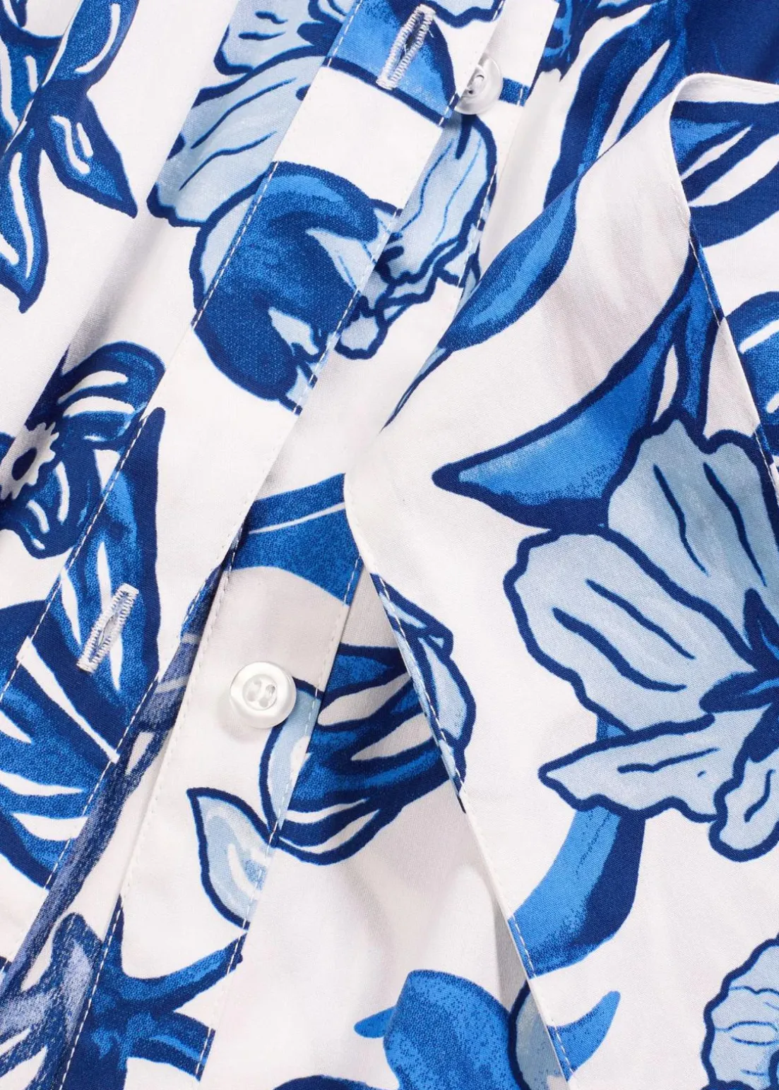 Hemdblusenkleid aus Baumwoll-Mix