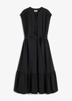 Hemdblusenkleid aus fließender Viscose