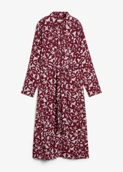 Hemdblusenkleid aus fließender Viskose