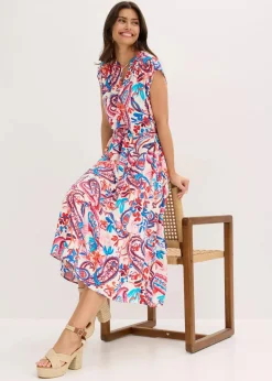 Hemdblusenkleid aus fließender Viscose