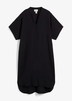 Hemdblusenkleid aus reiner Baumwolle