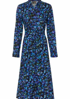 Hemdblusenkleid aus reiner Viskose