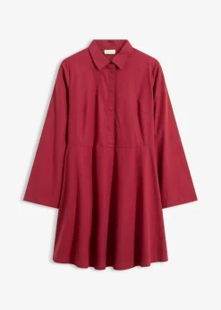 Hemdblusenkleid aus reiner Baumwolle
