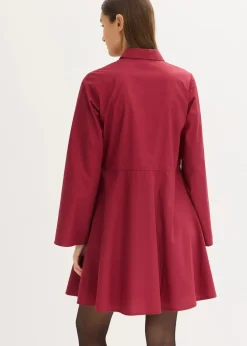 Hemdblusenkleid aus reiner Baumwolle