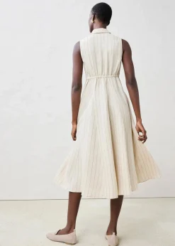 Hemdblusenkleid aus reinem Leinen