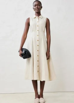 Hemdblusenkleid aus reinem Leinen