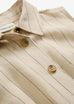 Hemdblusenkleid aus reinem Leinen