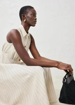 Hemdblusenkleid aus reinem Leinen