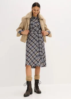 Hemdblusenkleid aus softem Flanell