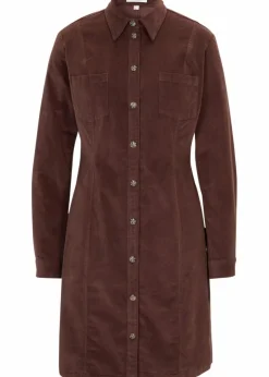 Hemdblusenkleid Cord, Stretch