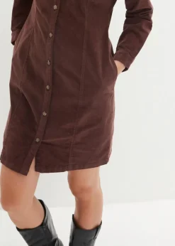 Hemdblusenkleid Cord, Stretch