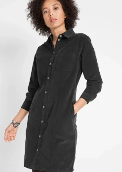 Hemdblusenkleid Cord, Stretch