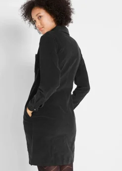 Hemdblusenkleid Cord, Stretch