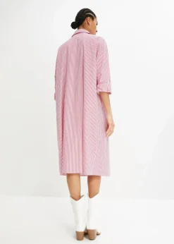 Hemdblusenkleid gestreift