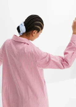 Hemdblusenkleid gestreift