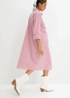 Hemdblusenkleid gestreift