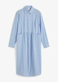 Hemdblusenkleid gestreift