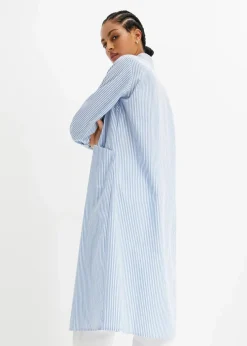 Hemdblusenkleid gestreift