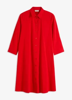 Hemdblusenkleid mit Baumwolle