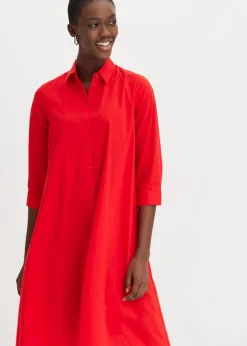 Hemdblusenkleid mit Baumwolle