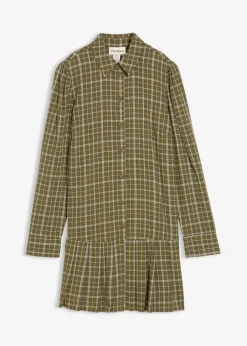 Hemdblusenkleid mit Karomuster