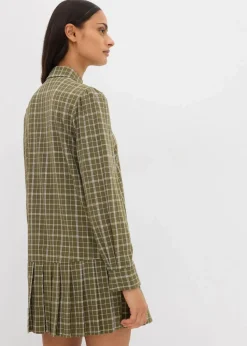 Hemdblusenkleid mit Karomuster