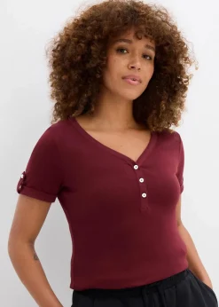 Henleyshirt aus reiner Bio-Baumwolle