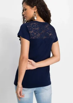 Henleyshirt aus Viskose-Mix