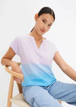 Henleyshirt mit Ombré Dye Effekt