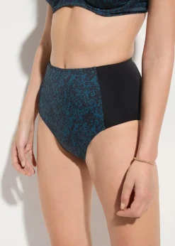 High Waisted Bikinihose aus recyceltem Polyamid
