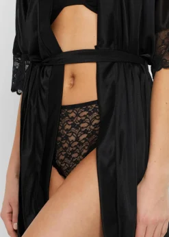 High-Leg Maxislip aus recycelter Spitze (3er Pack)