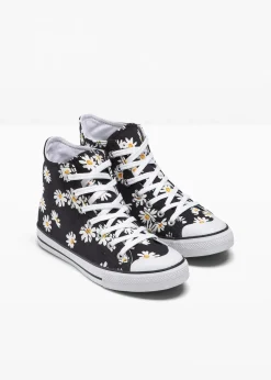 High-Top-Sneaker aus Baumwoll-Canvas