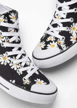 High-Top-Sneaker aus Baumwoll-Canvas