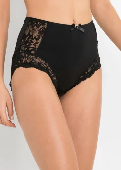 Highwaist Slip mit zarter Spitze