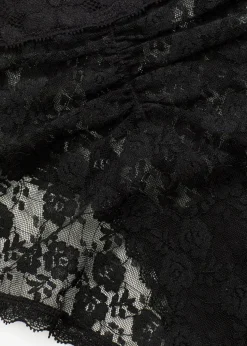 Highwaist Slip aus Spitze mit Raffung (4er Pack)