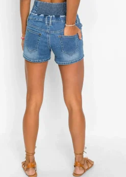 Highwaist-Jeans-Shorts