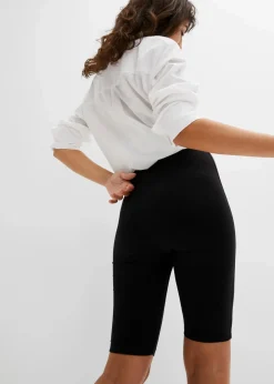 High-Waist-Radler aus Rippjersey