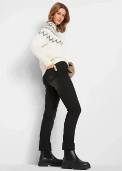 Hochgeschlossener Norweger-Pullover