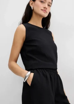 Hose aus aus strukturiertem Crinkle-Viskose-Mix