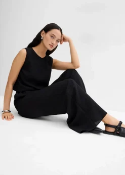 Hose aus aus strukturiertem Crinkle-Viskose-Mix