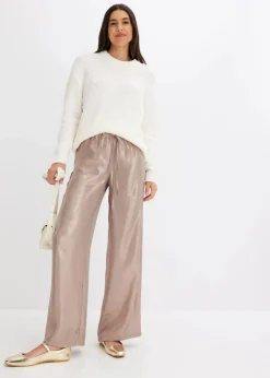Hose aus glänzendem Satin