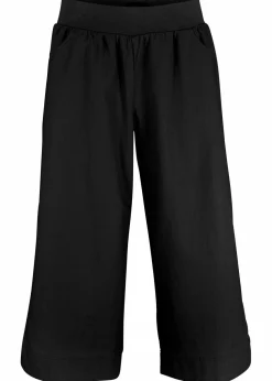 3/4-Hose aus Leinen-Baumwoll-Mischung