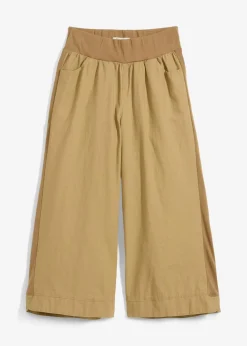 3/4-Hose aus Leinen-Baumwoll-Mischung