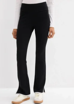 Hose aus Punto di Roma mit abgesetztem Schlitz