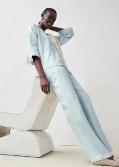 Hose aus reinem Leinen