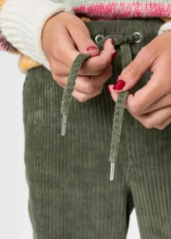 Hose in Cordoptik mit elastischem Bund